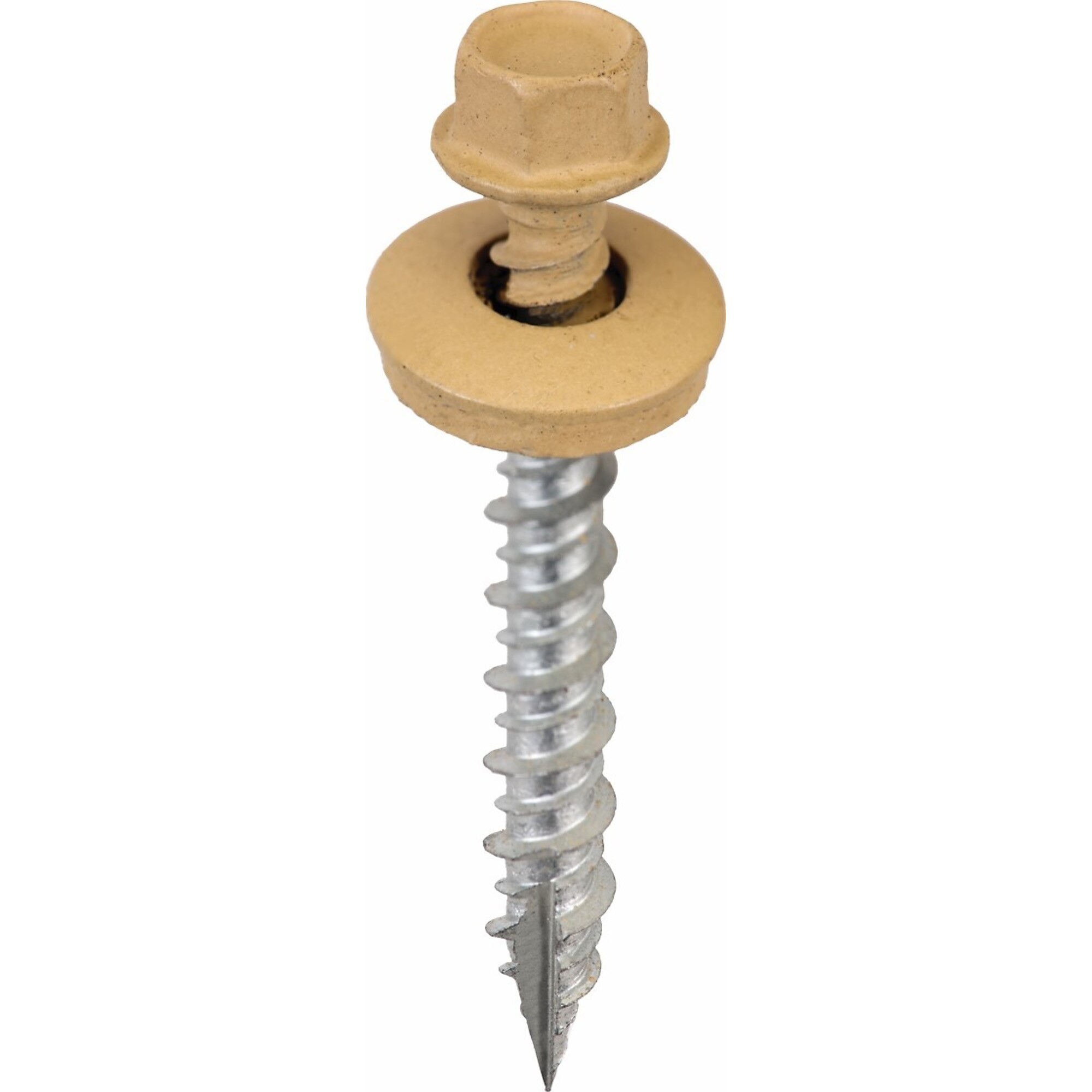 Acorn Hardware, Metal to Wood Screws #9X1-1/2in. Mocha Tan, Model# SW-MW15MT250